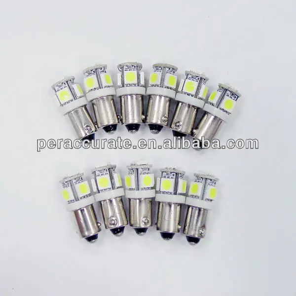 

PA Pinball Colorful LED Light 5 SMD 5050 LED BA9S BAX9S T4W H6W 1895 1893 6.3V AC/DC Taiwan High Quality Product