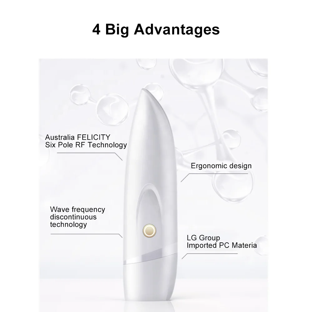 

2019 new arrival anti aging facial RF beauty device, White