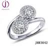 Fashion silver 925 ring with round zircon designs for women wedding rings party jewelry