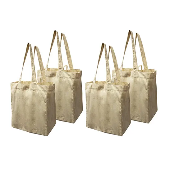 

Cotton Canvas Reusable Shopping Grocery Bag Tote, Customized