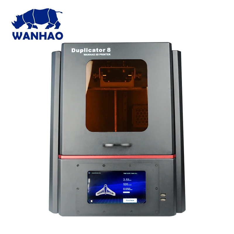 

Dental Jewelry DLP SLA Resin 3D Printer With WIFI Wanhao Factory Supply Duplicator 8 D8 3D Printer Machine 500ml Resin For Free