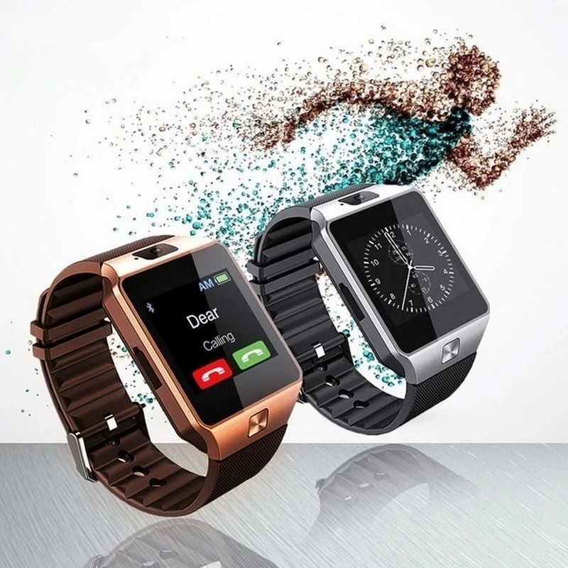 

2018 Manufacturers Supplier Smartwatch Mobile Watch Phones SIM Card Multi-language DZ09 Sport Smart Watch, Black / white / orange/golden/silver