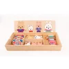 Best Quality kids boy girl baby infant children colorful rabbit change dress intelligent wooden learning toys