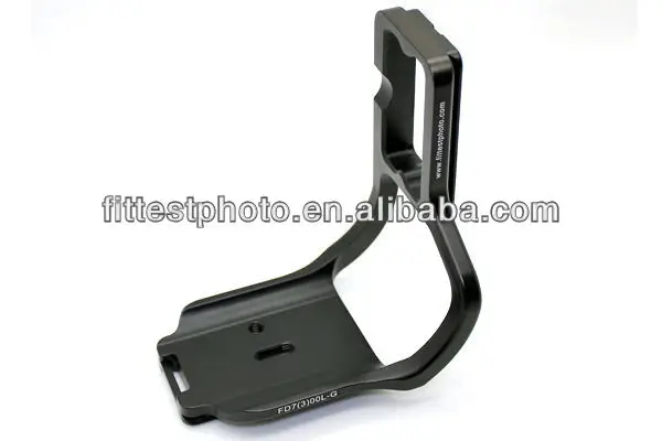 D700 D300 L-Plate! FD7(3)00L-G FITTEST PHOTO Custom L-Plate Arca Swiss compatible fits D700 D300 with grip battery grip!