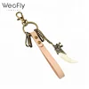 Europe hot sell vintage copper metal keychain retro resin teeth key ring for boys and girls