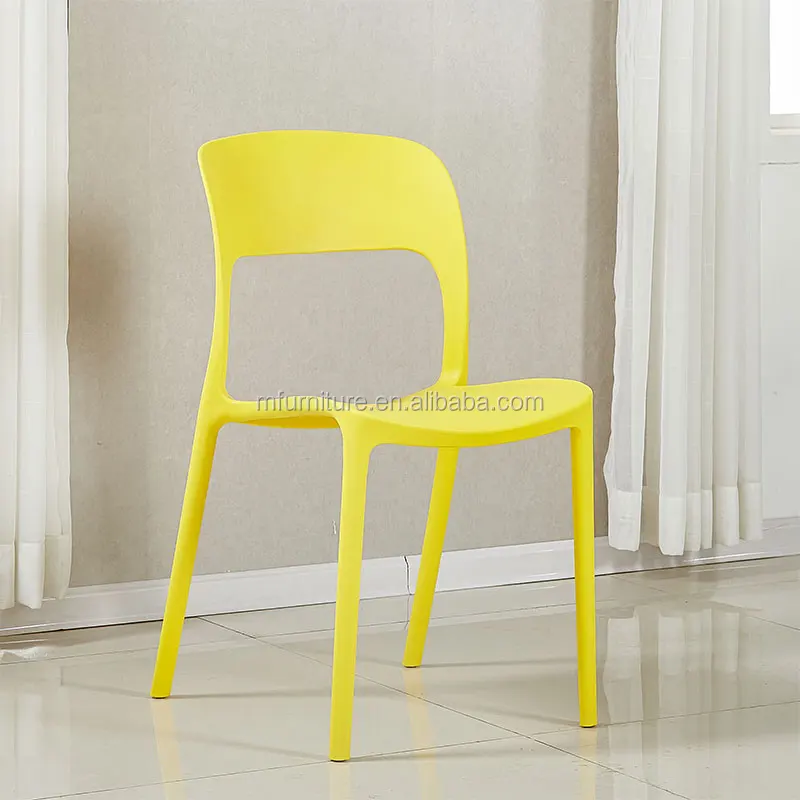 
Cheap stackable plastic restaurant cafe high back dining armless chair 