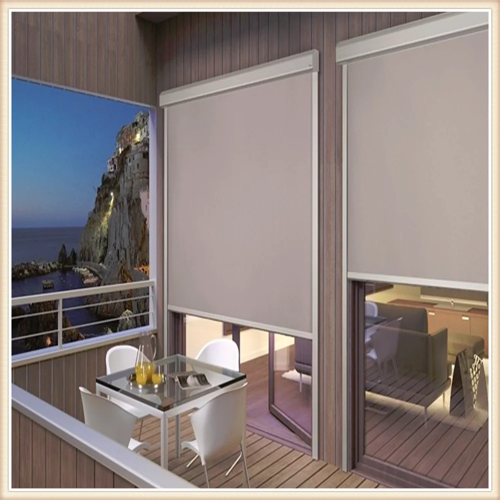 manual zebra and shangri la roller blind top cover for aluminum