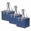 Premium Quality Heavy Duty Reusable Grocery Shopping Box Tote Bag with Extra Long Handles , Collapsible storage bin boxes