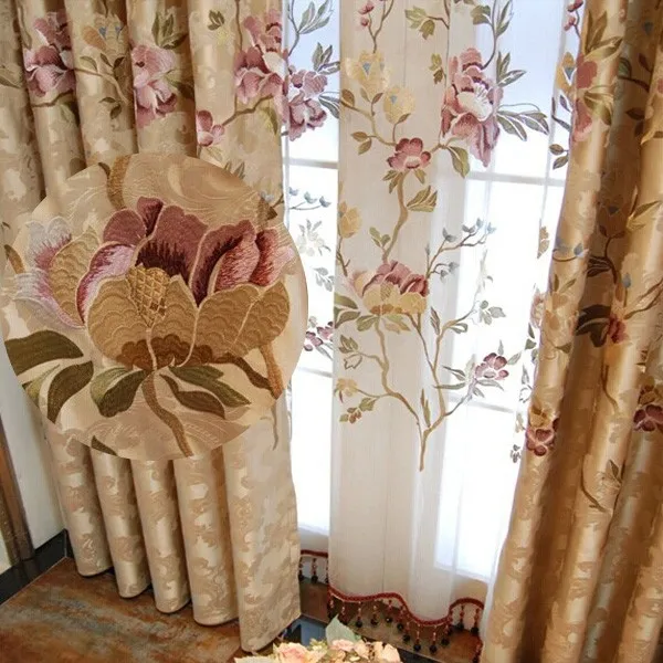 Luxury Turkish Ready Made Curtain Drapes Curtains For Home Window