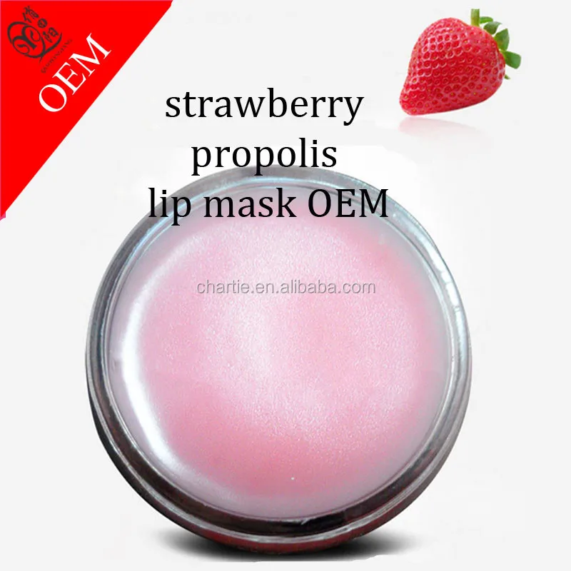 

strawberry propolis lip mask moist fade lip lines Lip membrane OEM, Red