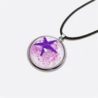 

Glow In The Dark Star Necklace Galaxy Planet Resin Cabochon Pendant Necklace Chain Boho Luminous Jewelry Women Gift Dropshipping