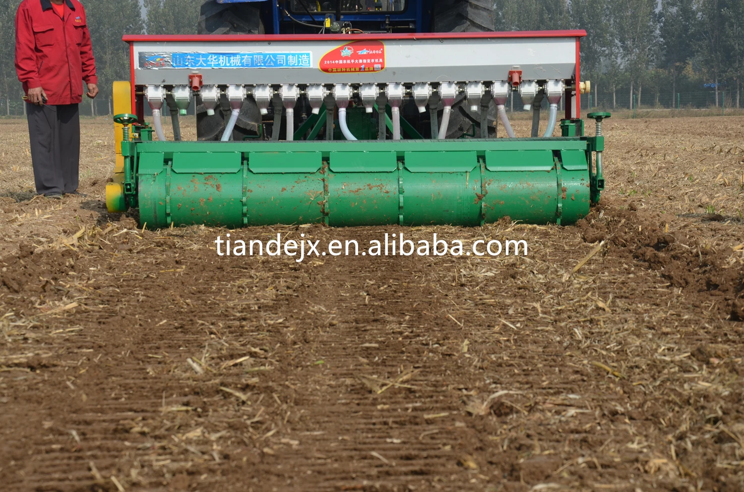 2bmf16 Row Tractor Mounted Grain Grass Seed Drill With Rotary Tillage