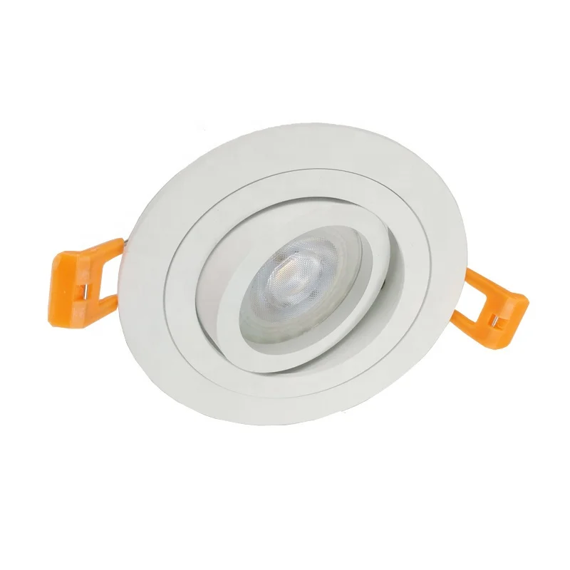 
Easy replacement tiltable light frame Gu10 spotlight frame round 