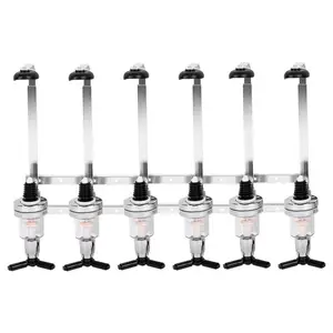 Image of Free Ship 6 Head Wall Mounted Bottles Wine Liquor Drink Dispenser Home Bar Butler Beer Cocktail