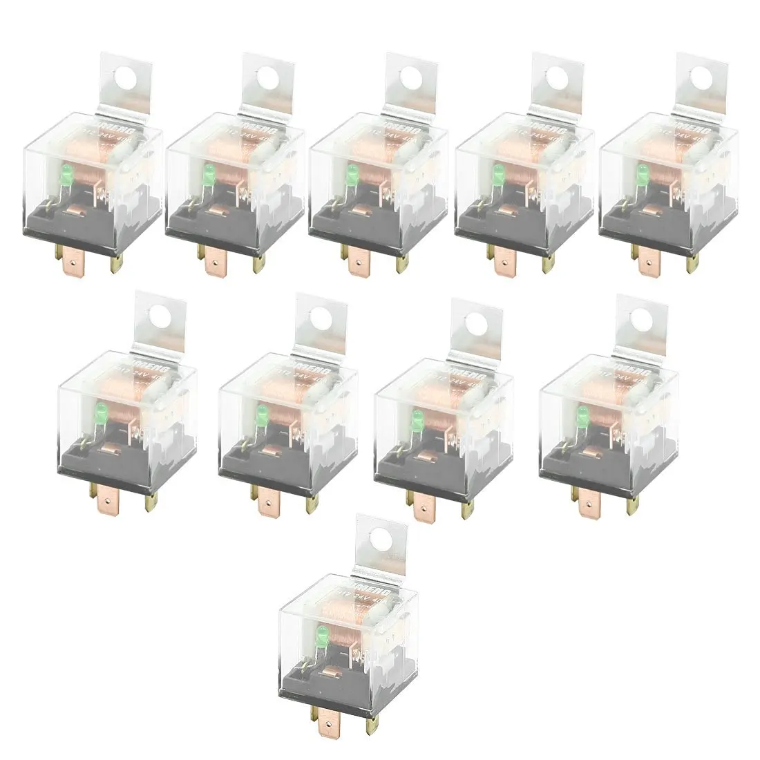 Buy 10pcs Red Indicator 3 Pin Spst Rocker Switch Fuse
