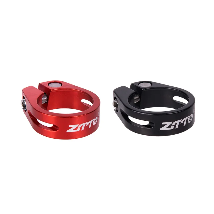 

ZTTO Aluminum Alloy Ultralight Road Bike MTB Mountain Bicycle Seat Post Seatpost Clamp 31.8mm 34.9mm Tube Clip Bike Parts, Black red