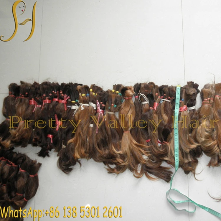 
double drawn 9a grade mongolian human virgin hair bulk 