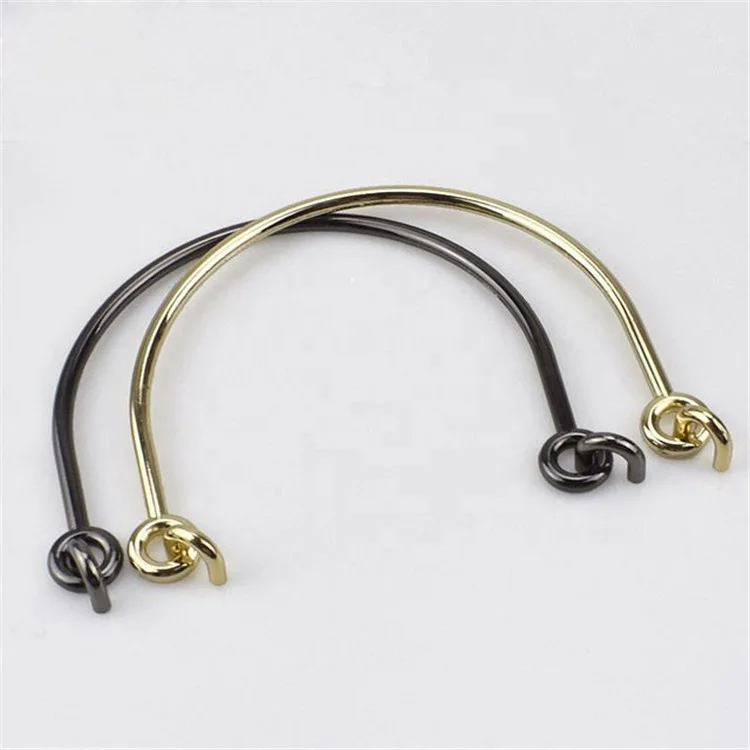 

Meetee F1-61 Alloy Clasp Handle DIY Bag Accessories Gold Women Purse, 2 colors