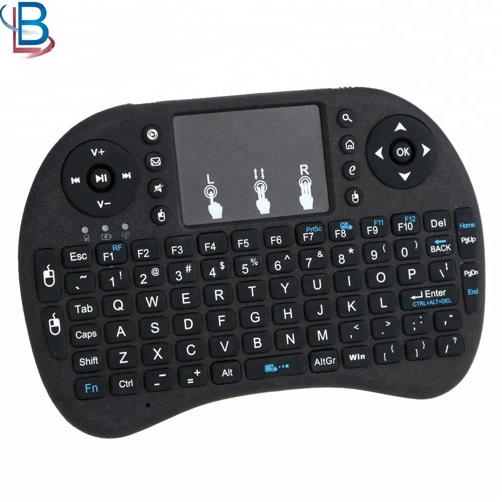 

I8 Wireless Keyboard Remote Control with touchpad use For Android Box, Black