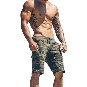 mens camo jogger shorts