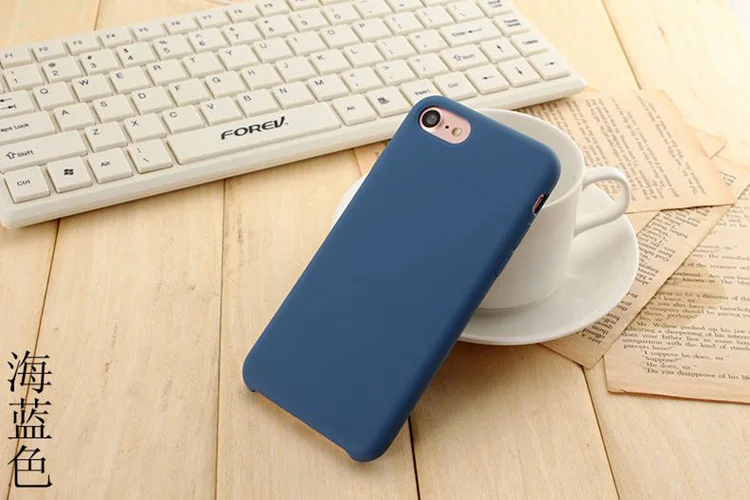 Shockproof Soft Liquid Silicon Rubber Gel Cover Microfiber Cloth Phone Case For iPhone 6 7 8 11 Plus X XS XR Max