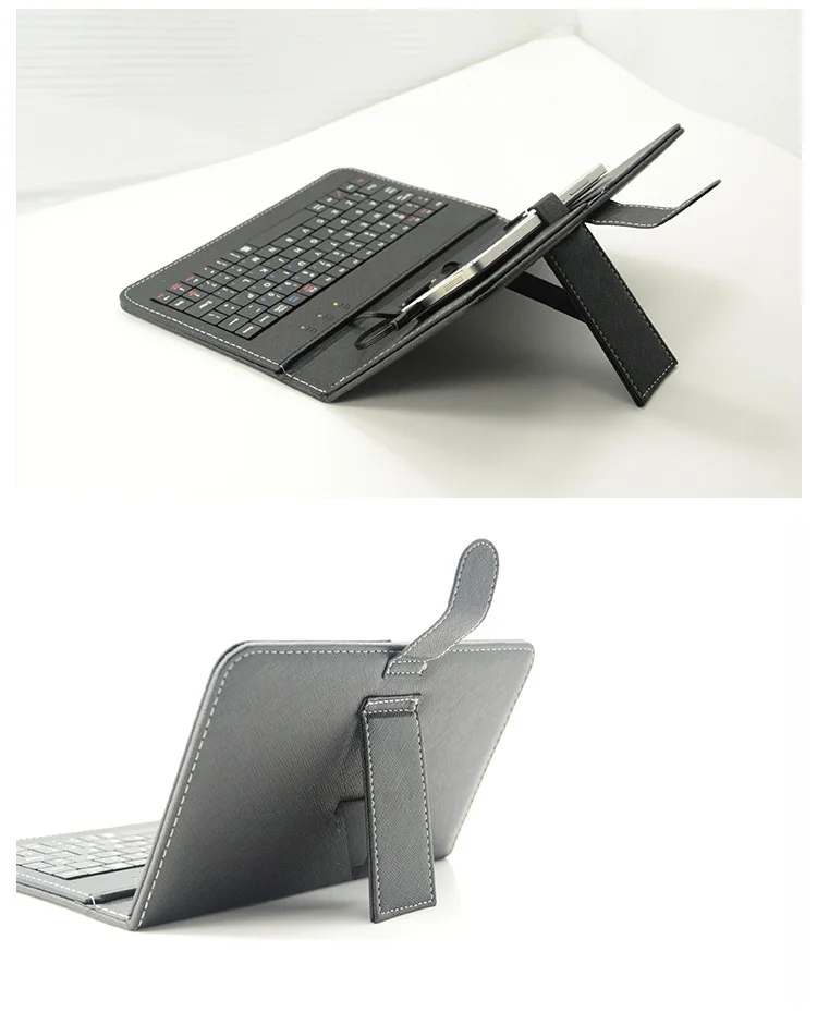 Smartphone Otg Universal Saffiano Texture Pu Leather Protective Wired