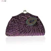 Delicate Peacock Sequins Purse Package Evening Bag Ciutch Purse Clutch bag Handbag