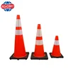 China Wholesale Traffic Cone Pole for Road Safety black traffic cone