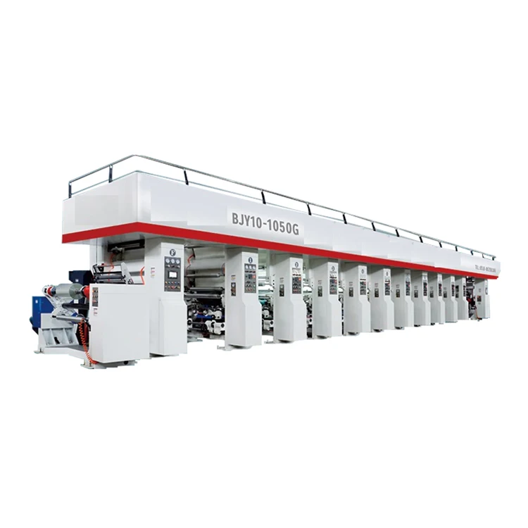 
High quality long duration time plastic bag rotogravure printing machine pet pe 