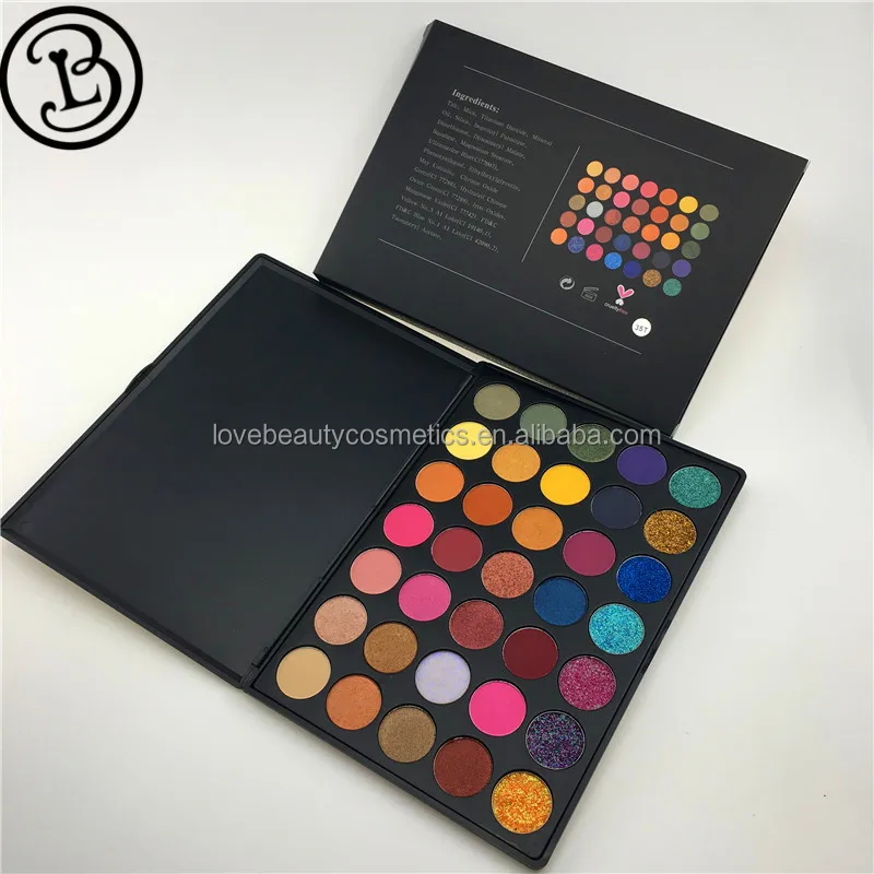 
Eyeshadow manufacturer wholesales 35 colors pigmented eyeshadow palette 