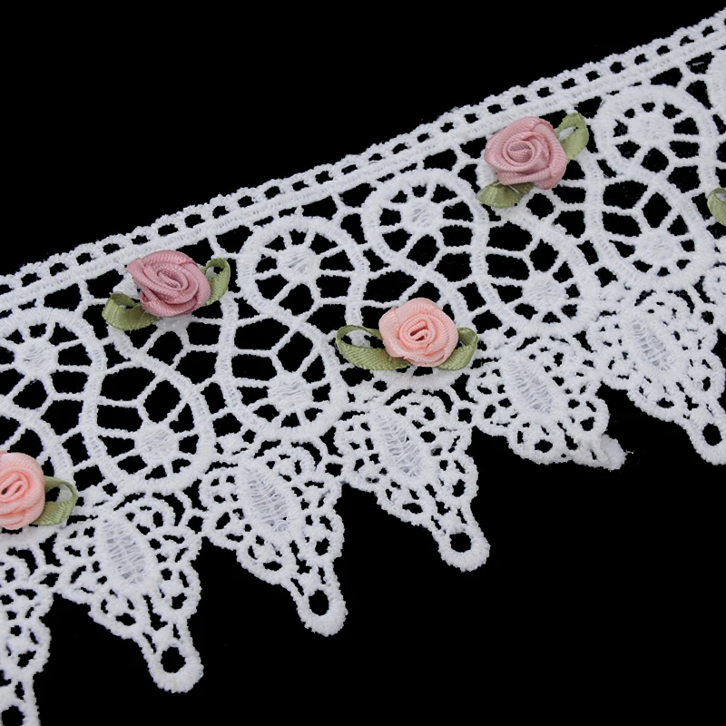 New Fancy Ivory Corder Lace Trim Pearl Beaded Lace Trim For Sale Buy