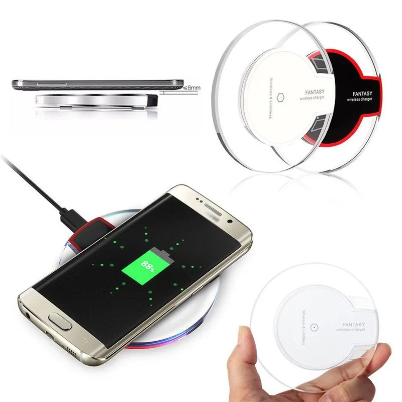 Classic Q7 Crystal Fantasy Wireless Charger Pad Universal Qi Wireless