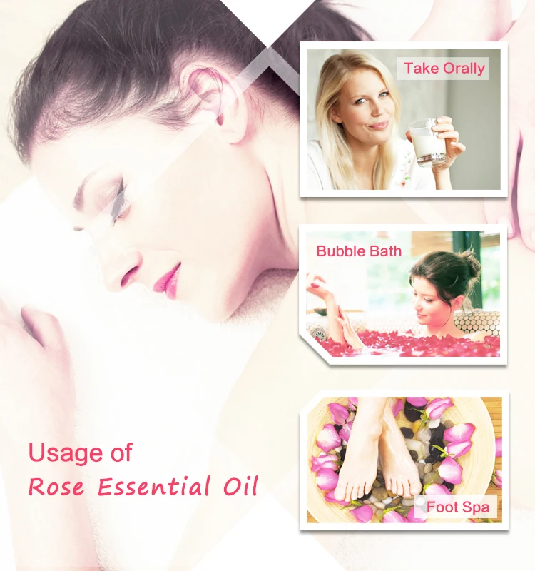 Factory Supply 100 Pure Rose Essential Oil Absolute Rose Oil Bulk