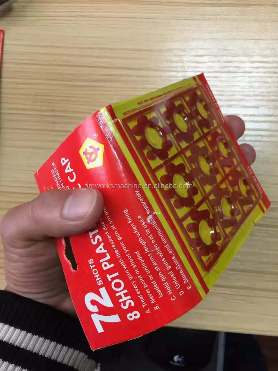 8 Shots Plastic Disc Sheets Toys Fireworks Ring Bullet Packing Machine