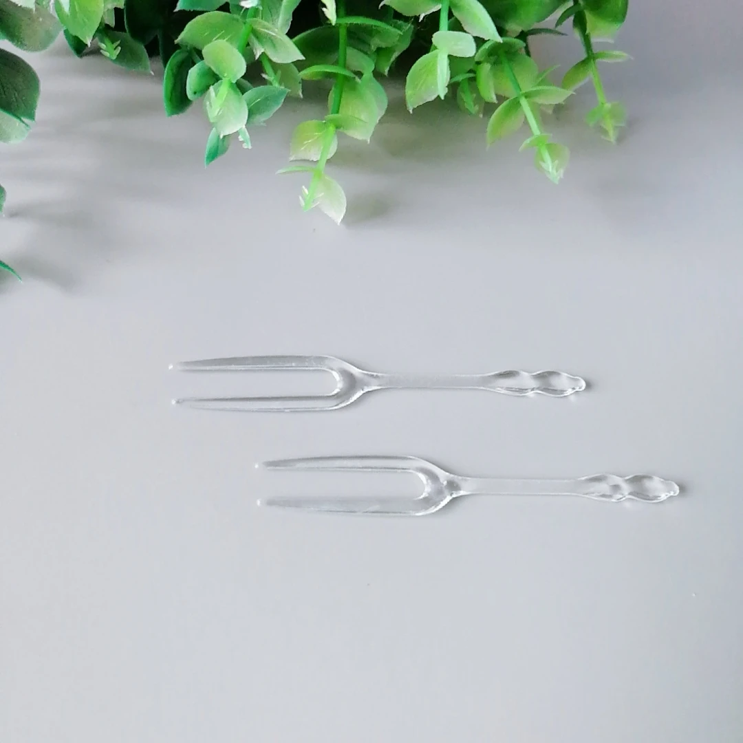 Birthday Cake Forks Mini Plastic Fork Disposable Plastic Spoon And Fork