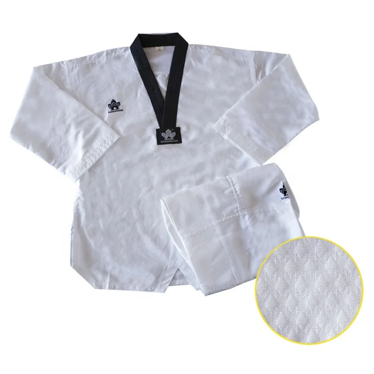 

Custom Logo White Master Dobok Taekwondo Uniforms