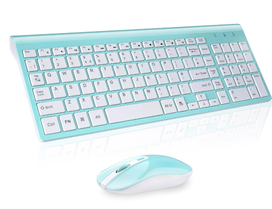 Mini 2.4G DPI Wireless Keyboard and Optical Mouse Combo for Tablet Desktop PC WU 