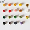 Colorful Hollow-out Small Ball Braided Knot Button
