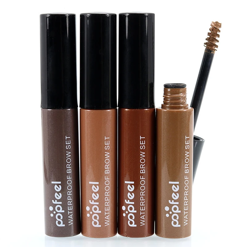 

Makeup Eye Brow Gel Coffee Black Brown Paint Eyebrow Gel Waterproof Eyebrow Tint Mascaras Kit Sobrancelha, 4 colors
