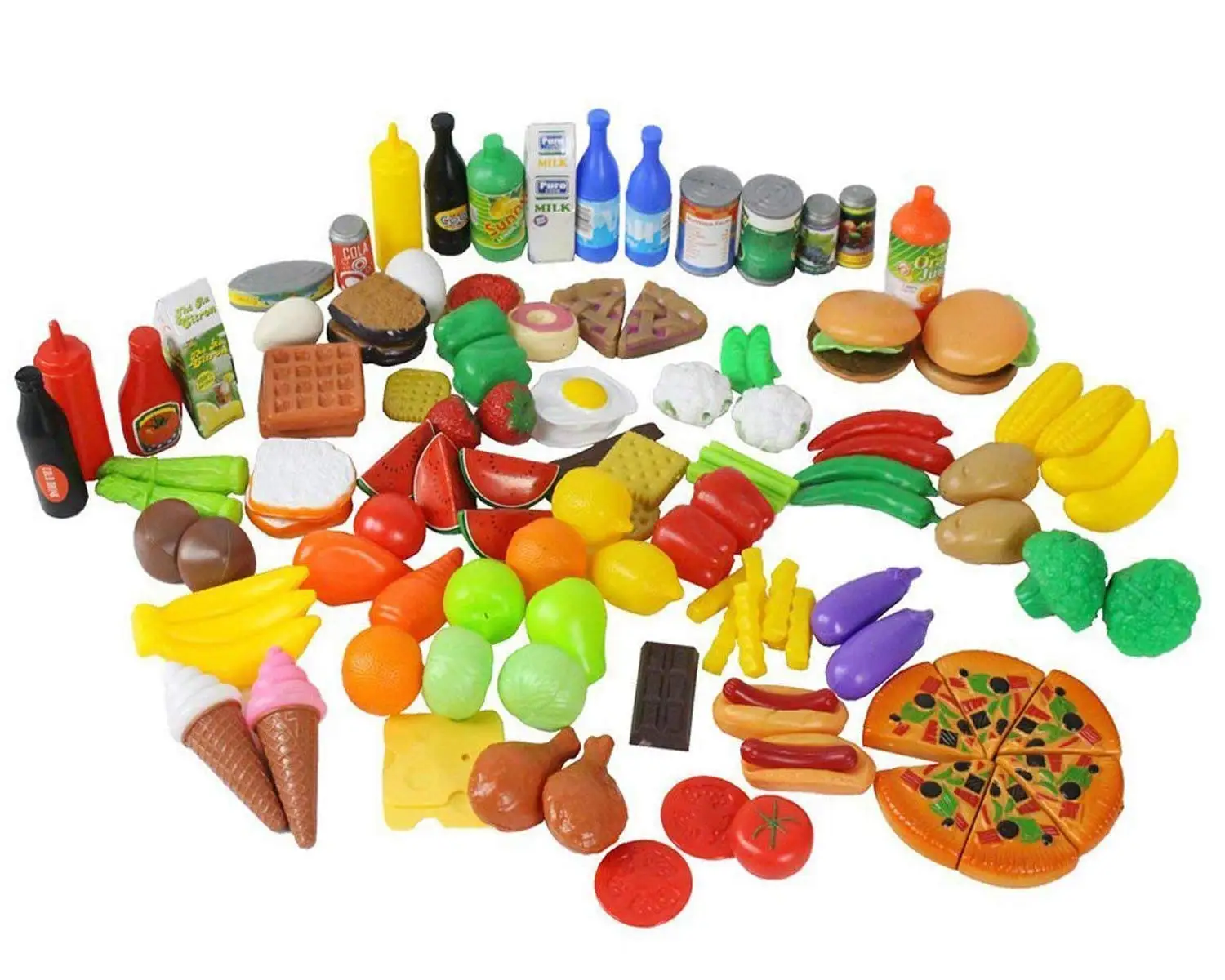 children's play food and dishes