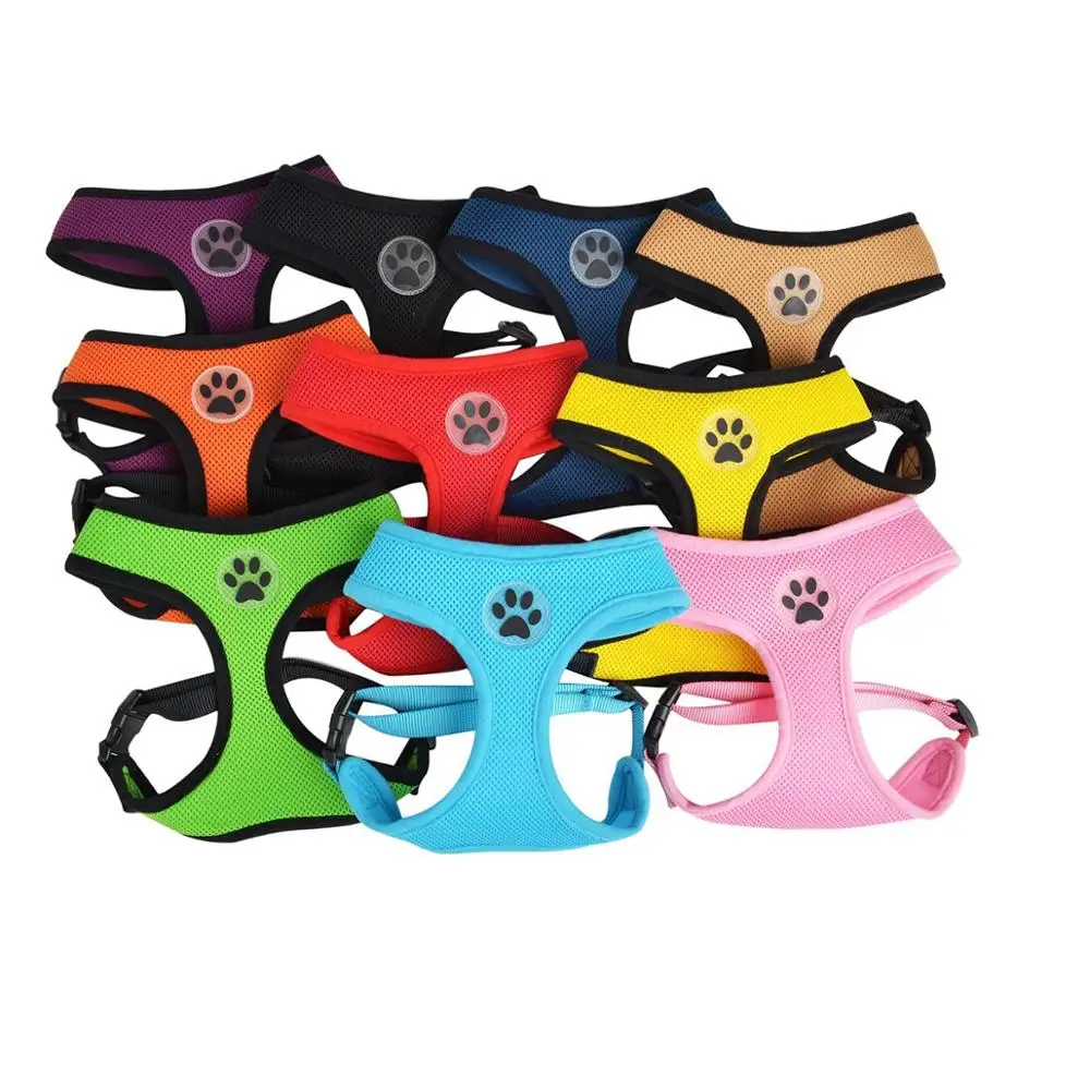 

Cooling Mesh Adjustable Pet Dog Harness with Custom label, Customized color