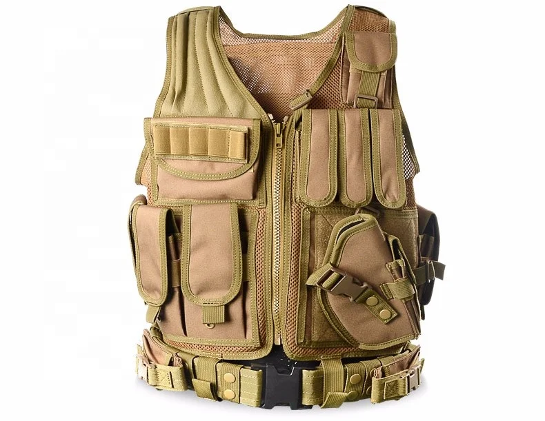 
Hunting Tactical vest Quick release heavy duty vest military adventure combat Bullet Proof vest 