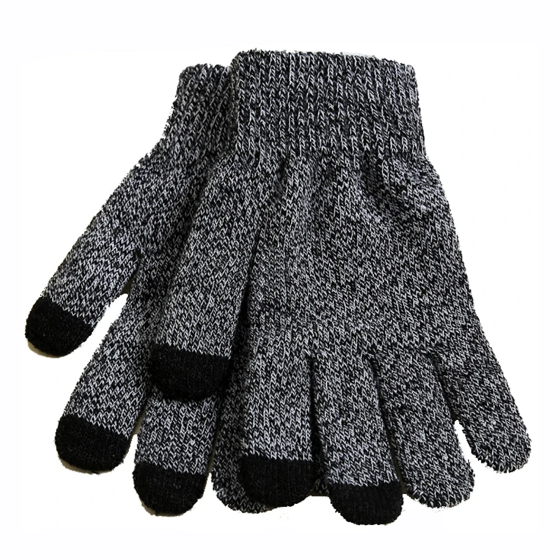 Wholesale Winter 3 Fingers magic Knitted Touch screen Gloves for Capacitive Mobile smart Phone Tablet