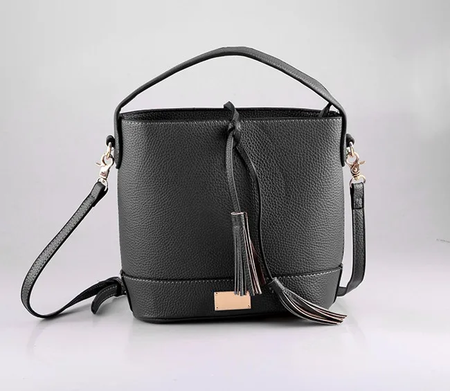 5327-2016 Best selling urban women pebble grain faux leather high end fashion ladies bucket bags