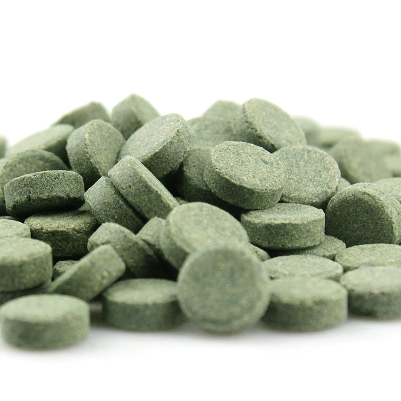 

Spirulina tablet food for small tropical fish and cichlid fish