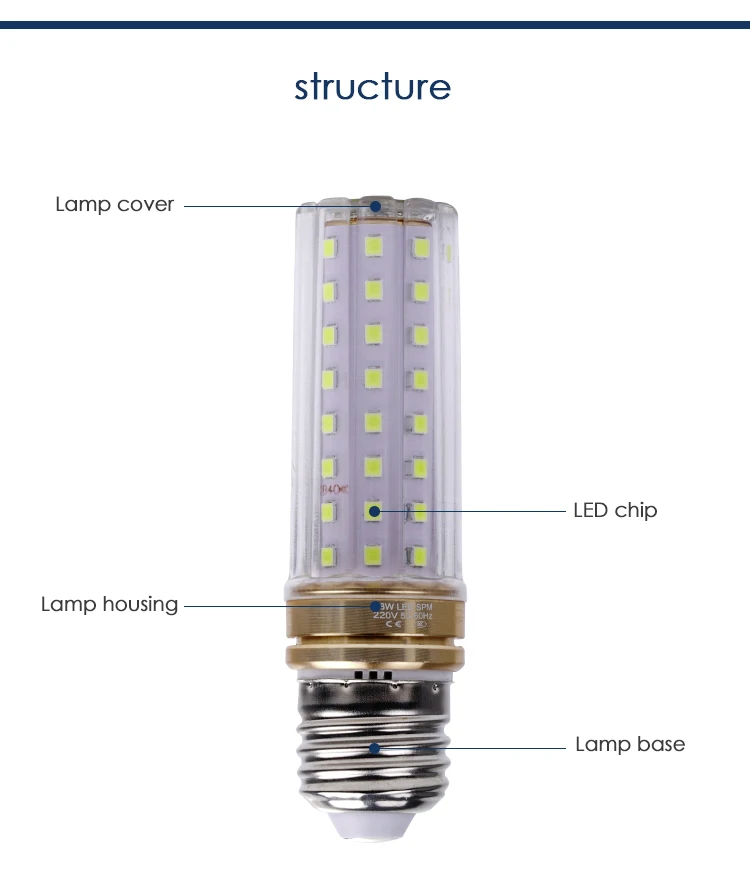 Fast Delivery 16w Pc+aluminum Led Bulb corn Light warm white Lamp