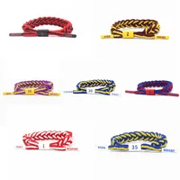 

Basketball Team Star Shoelace wristband Hand Weave Adjustable Sport Shoelace Bracelet