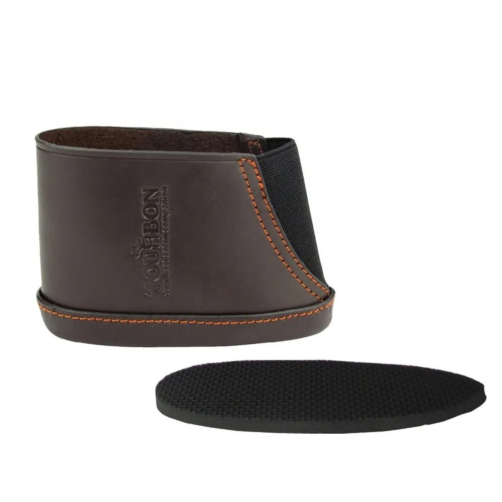 

Soft padded elastic band adjustable gun stock cover leather recoil