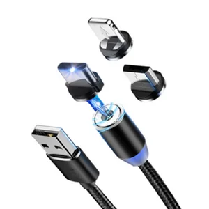 A&C 1M 3 1 Magnetic USB Charging Cable LED
