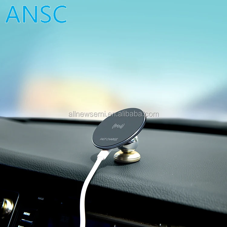 Mini Shape Pad And Receiver Mobile Phone Charging Wireless Car Charger